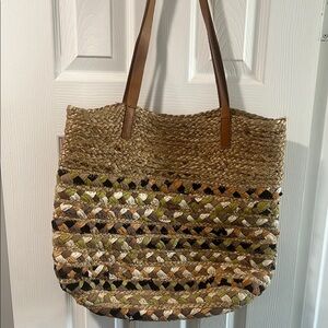 Woven Boho Tote Bag